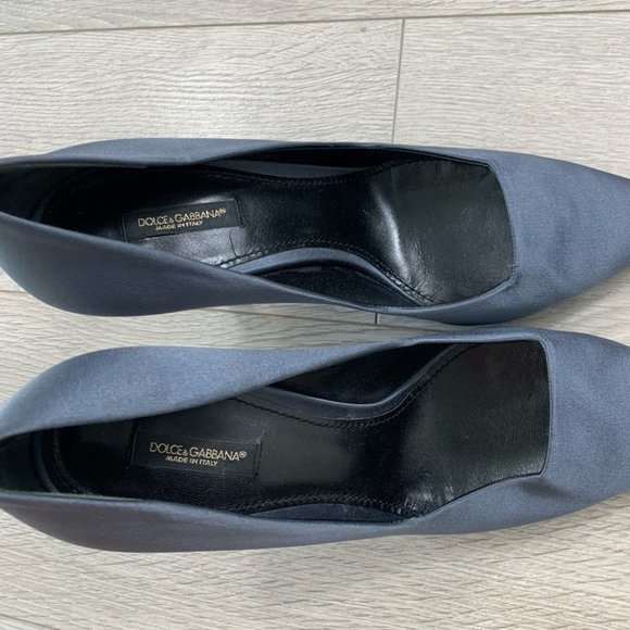 Dolce & Gabbana Satin Pointed Toe Heels - Picture 7 of 15